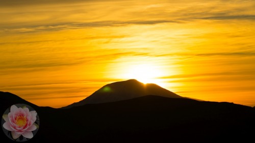 Mt Adams Sunrise Sunspot